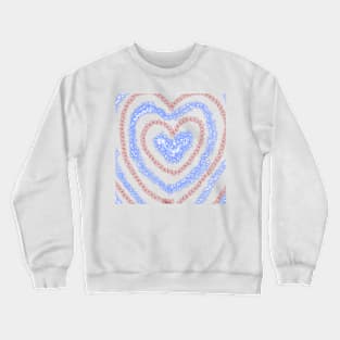 Blue brown abstract glitter art Crewneck Sweatshirt